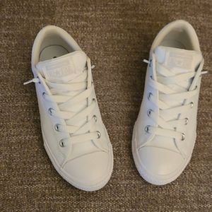 White Converse- women's